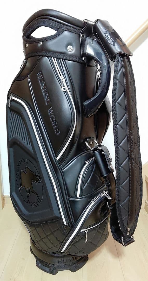 ハンティングワールド　ゴルフ　キャディバッグ　美品!