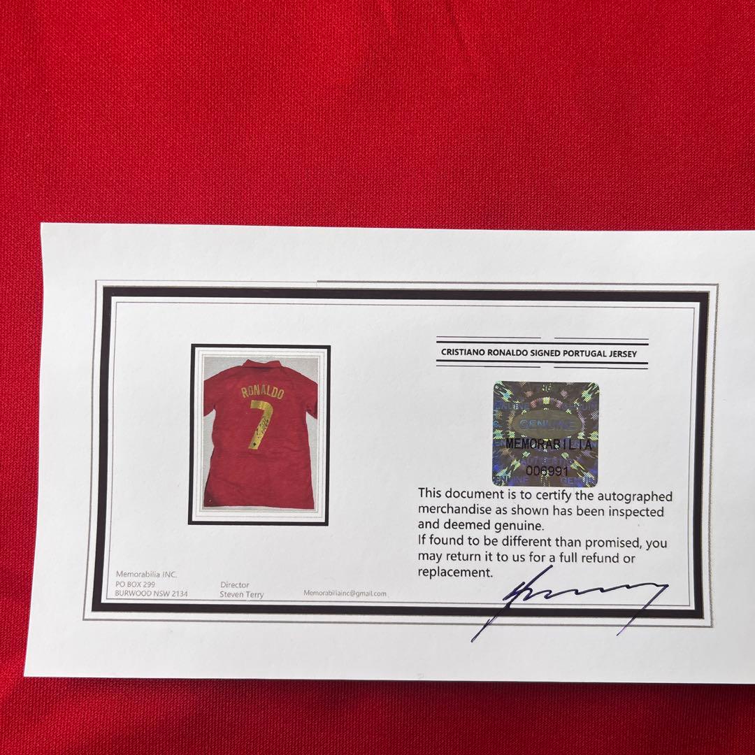 Cristiano Ronaldo サイン入りポルトガルジャージ