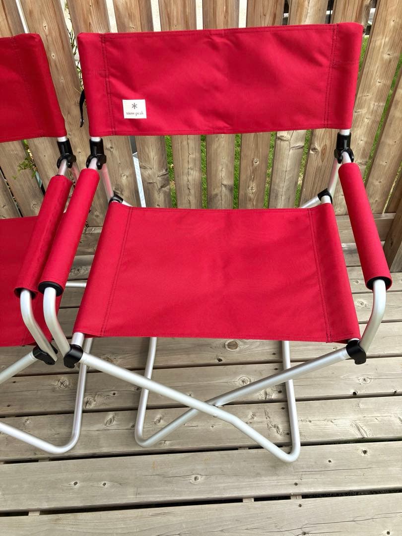  peak FDチェアワイド RD 2脚セット 折りたたみチェア