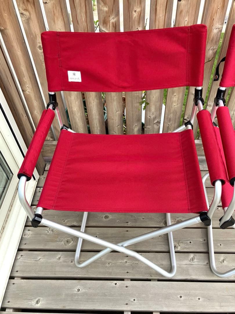  peak FDチェアワイド RD 2脚セット 折りたたみチェア