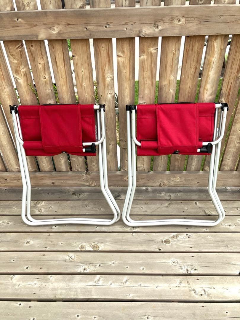  peak FDチェアワイド RD 2脚セット 折りたたみチェア