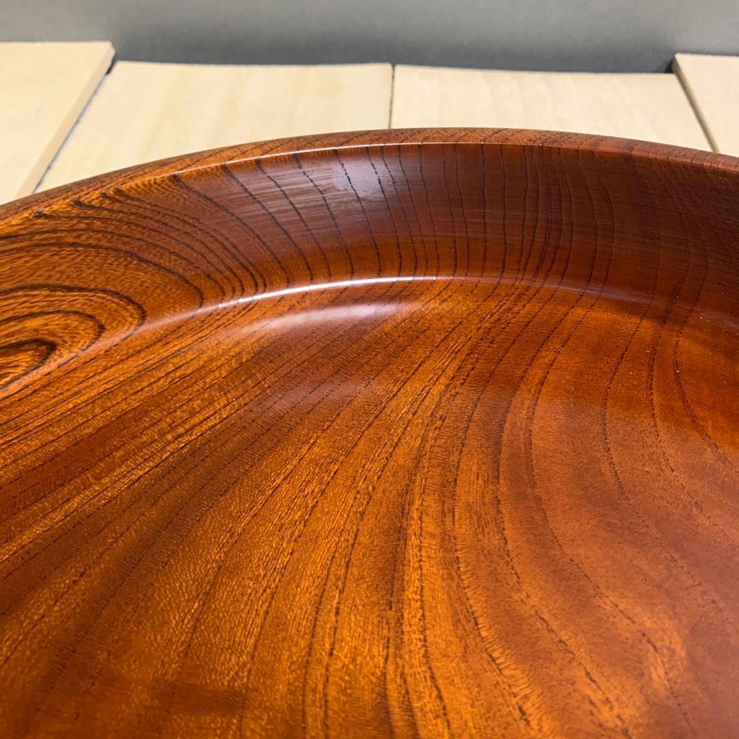 人間国宝　川北良造　丸盆