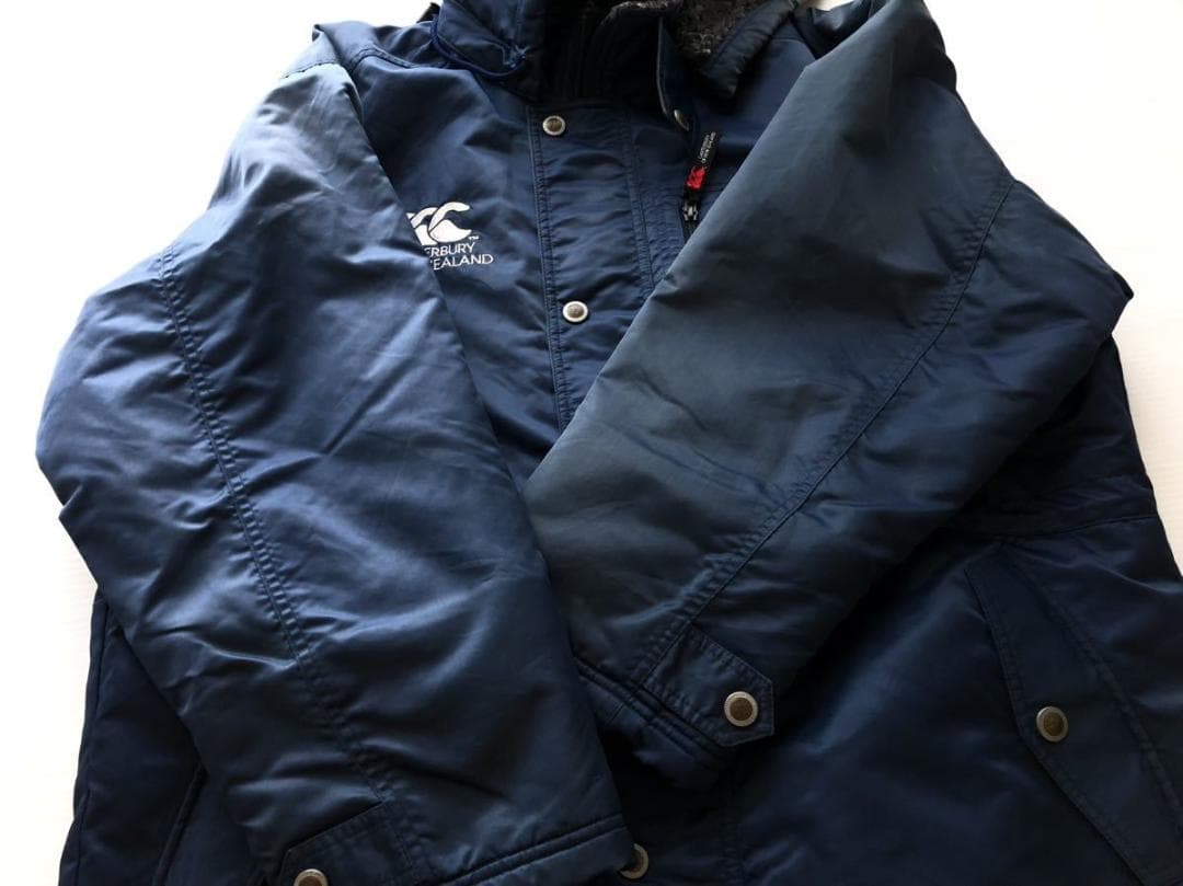 カンタベリー ベンチコート ロングコート もこもこ フリース裏地 ビッグロゴ