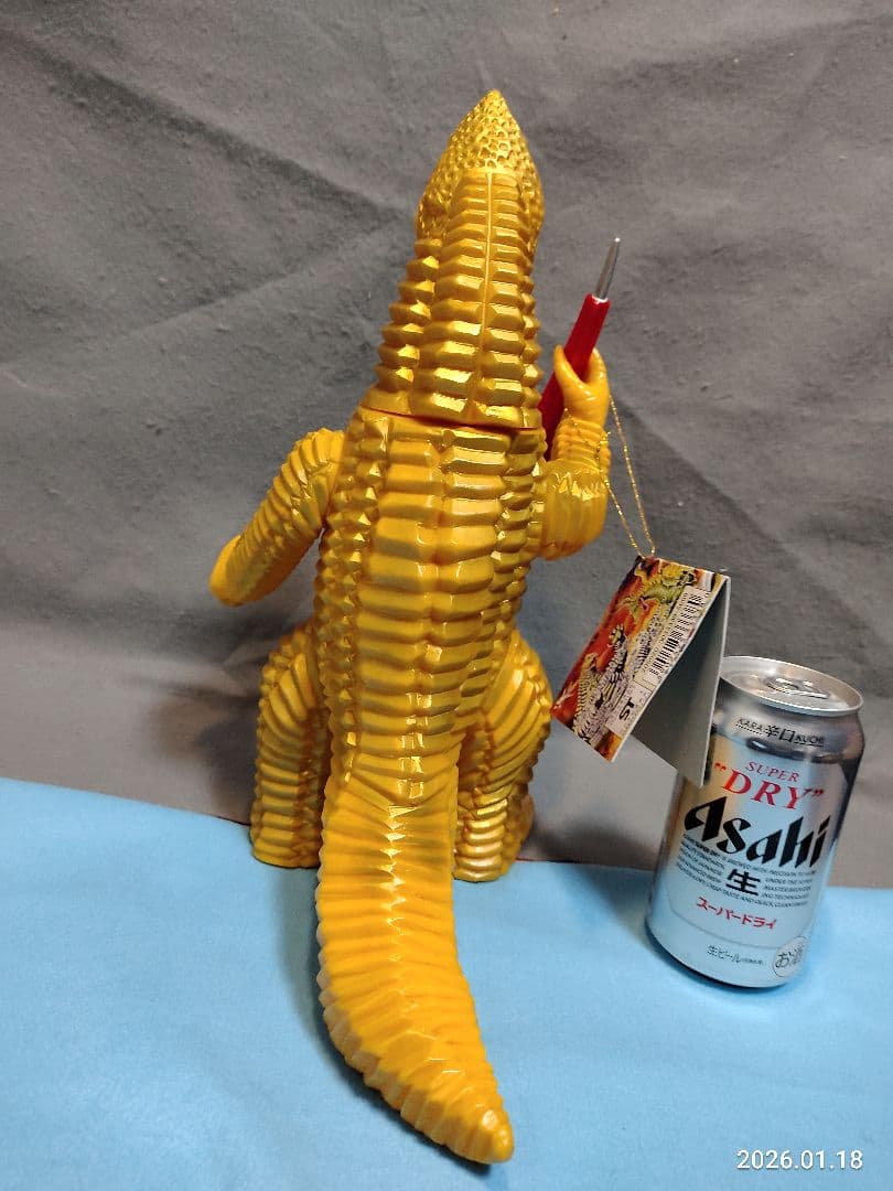 昭和レトロ ブルマァク ジャイアント レッドキング 東京タワー付き ソフビ怪獣