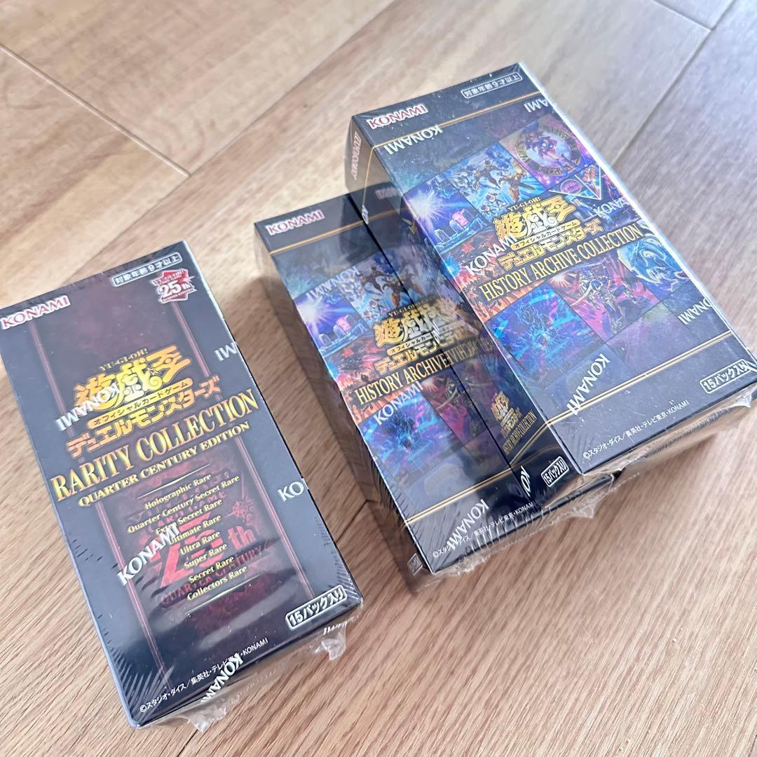 遊戯王 ヒスコレ レアコレ BOX シュリンク付 新品未開封　4ボックス セット