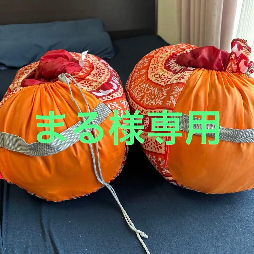 コールマン　Coleman 寝袋　キッズマミーアジャスタブル　オレンジ　使用2回