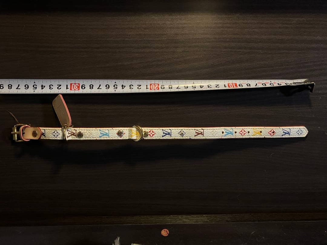 Louis Vuitton　ルイヴィトン　首輪　モノグラム　レザー　犬用品