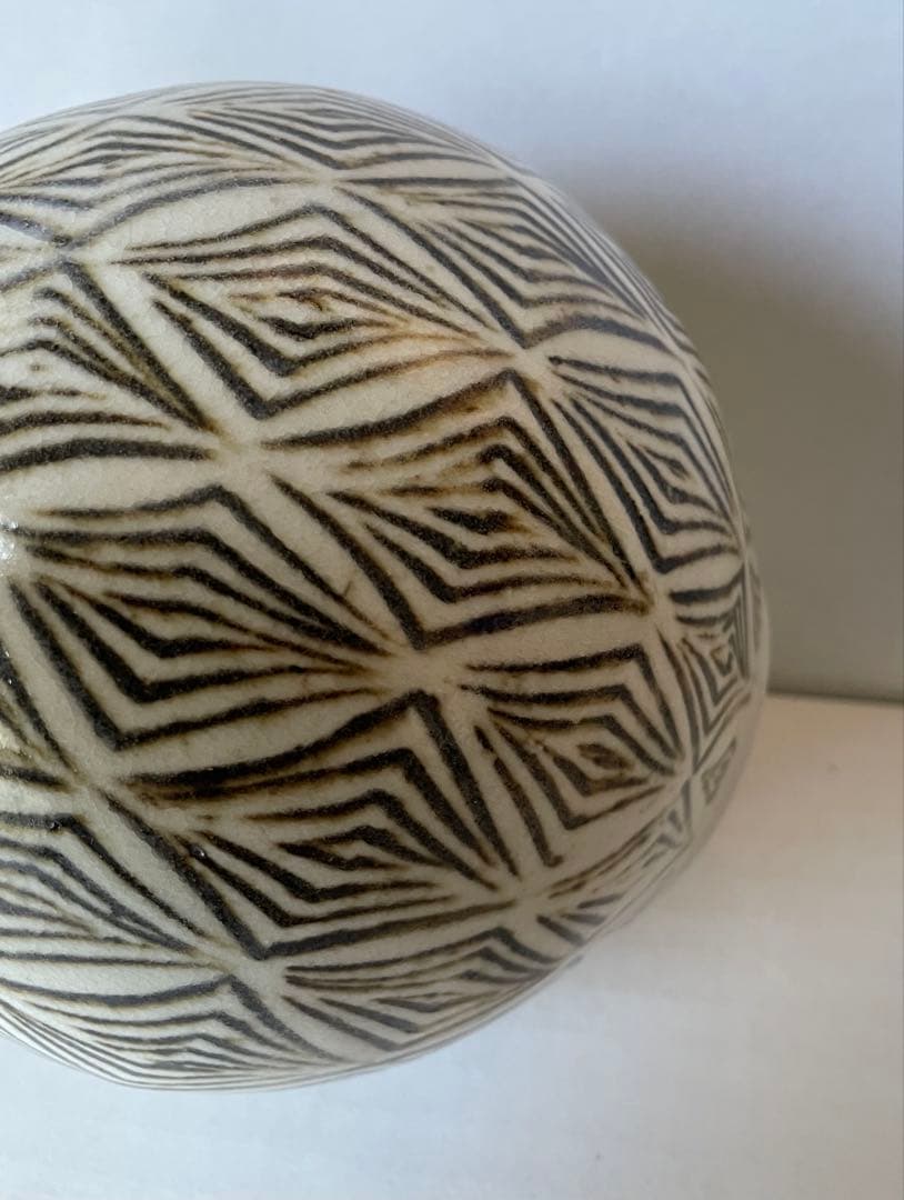 加藤唐三郎　鉄象嵌花入