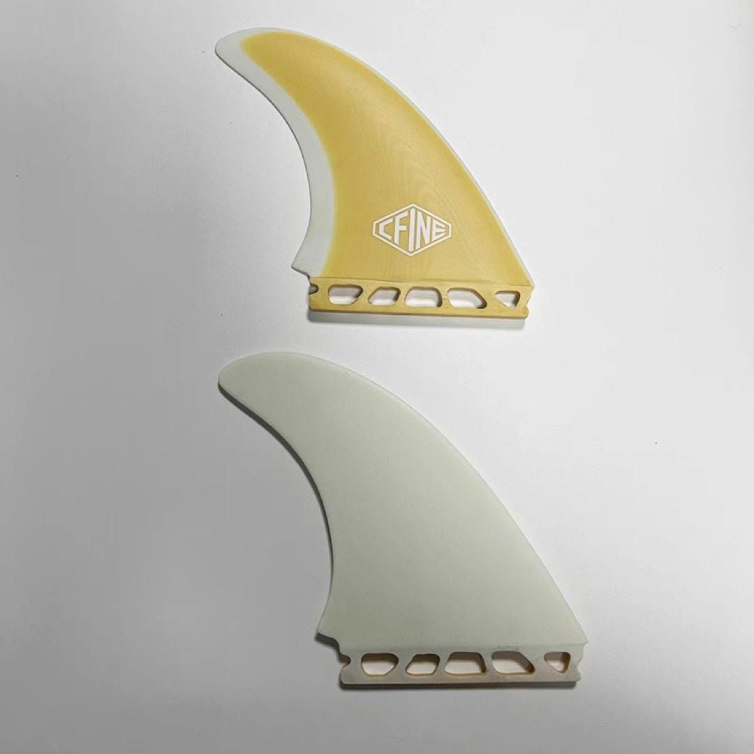 CFINE サーフボードフィン イエロー 2枚セット