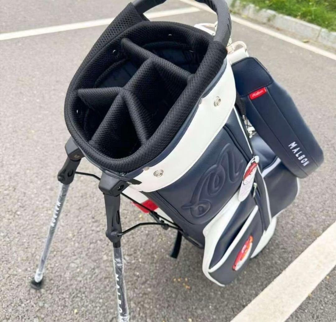 マルボンゴルフ malbon キャディバッグ  新作 ゴルフバッグ Golf