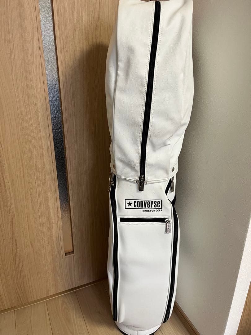 コンバースCONVERSE キャディバッグ ホワイト／グリーン
