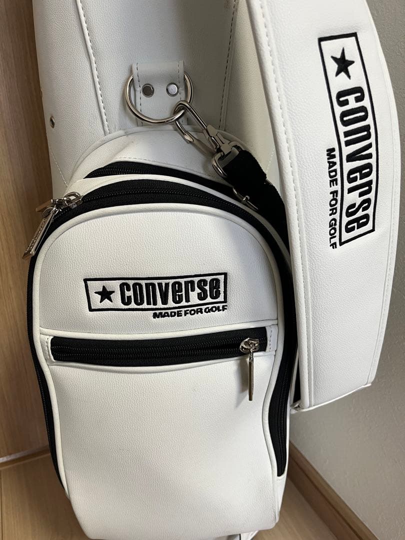 コンバースCONVERSE キャディバッグ ホワイト／グリーン