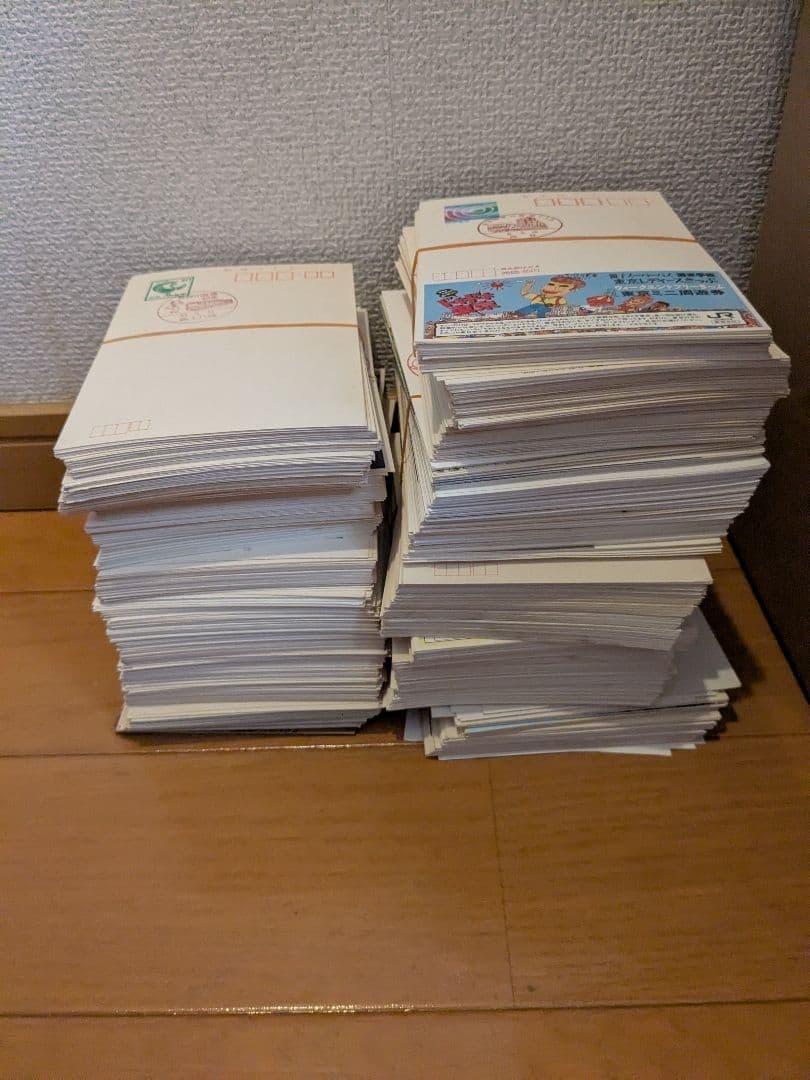 総重量約6.9kg 変形風景印 数百枚以上 記念葉書 変形印 郵便はがき 旧印