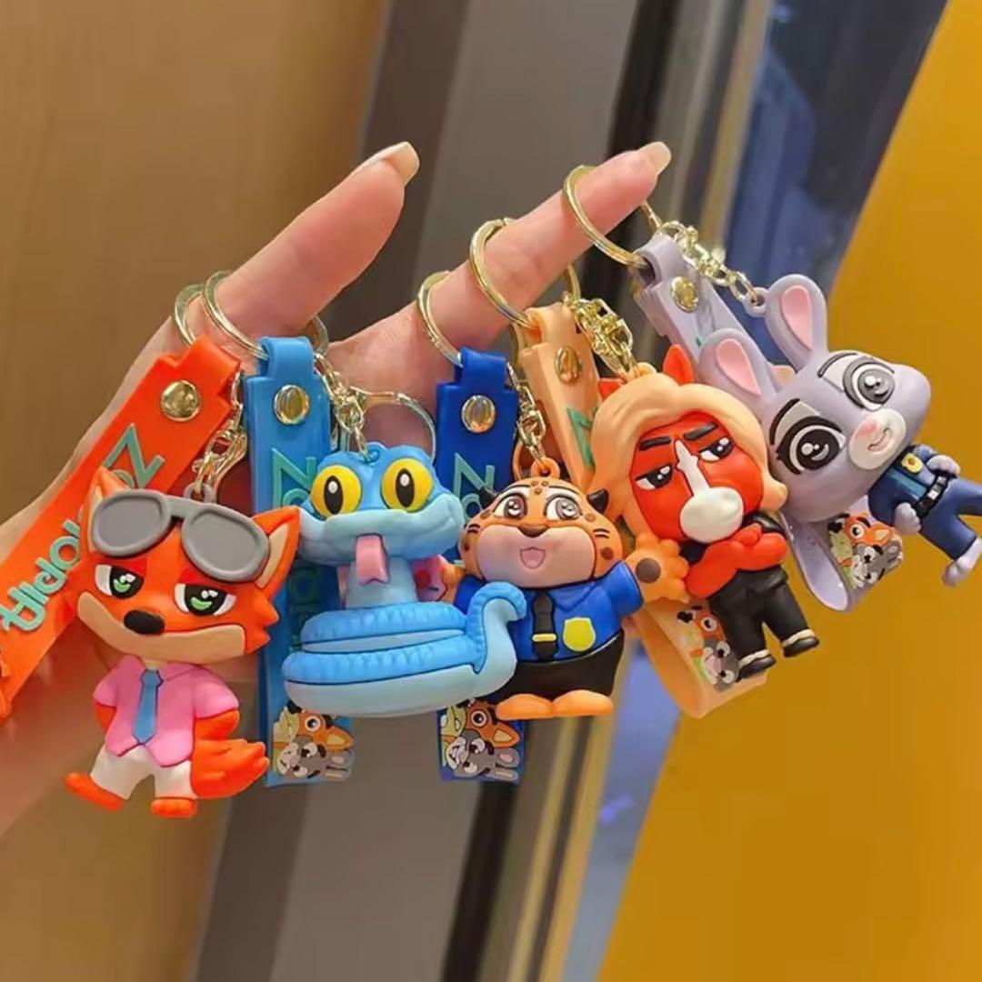 2個セット ズートピア ゲイリー＆ジュディ・ホップス キーホルダー ストラップ