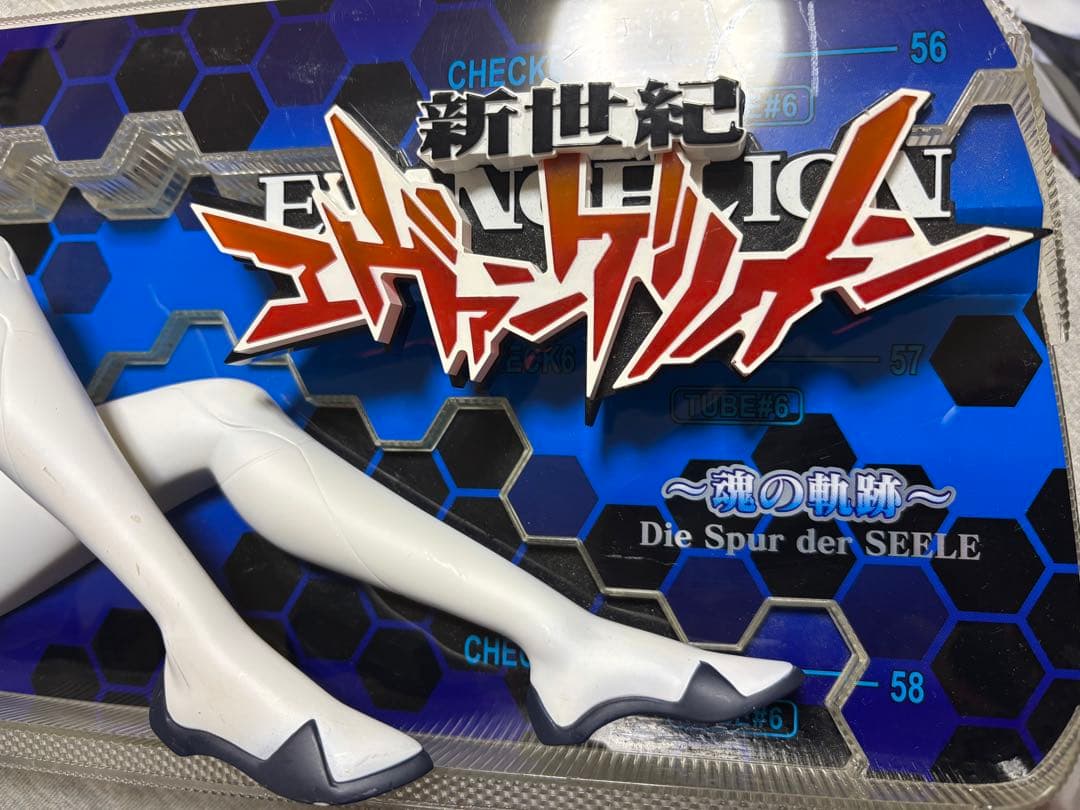 エヴァンゲリオン 綾波レイ フィギュア パチスロ パネル 飾り 非売品 役物 青
