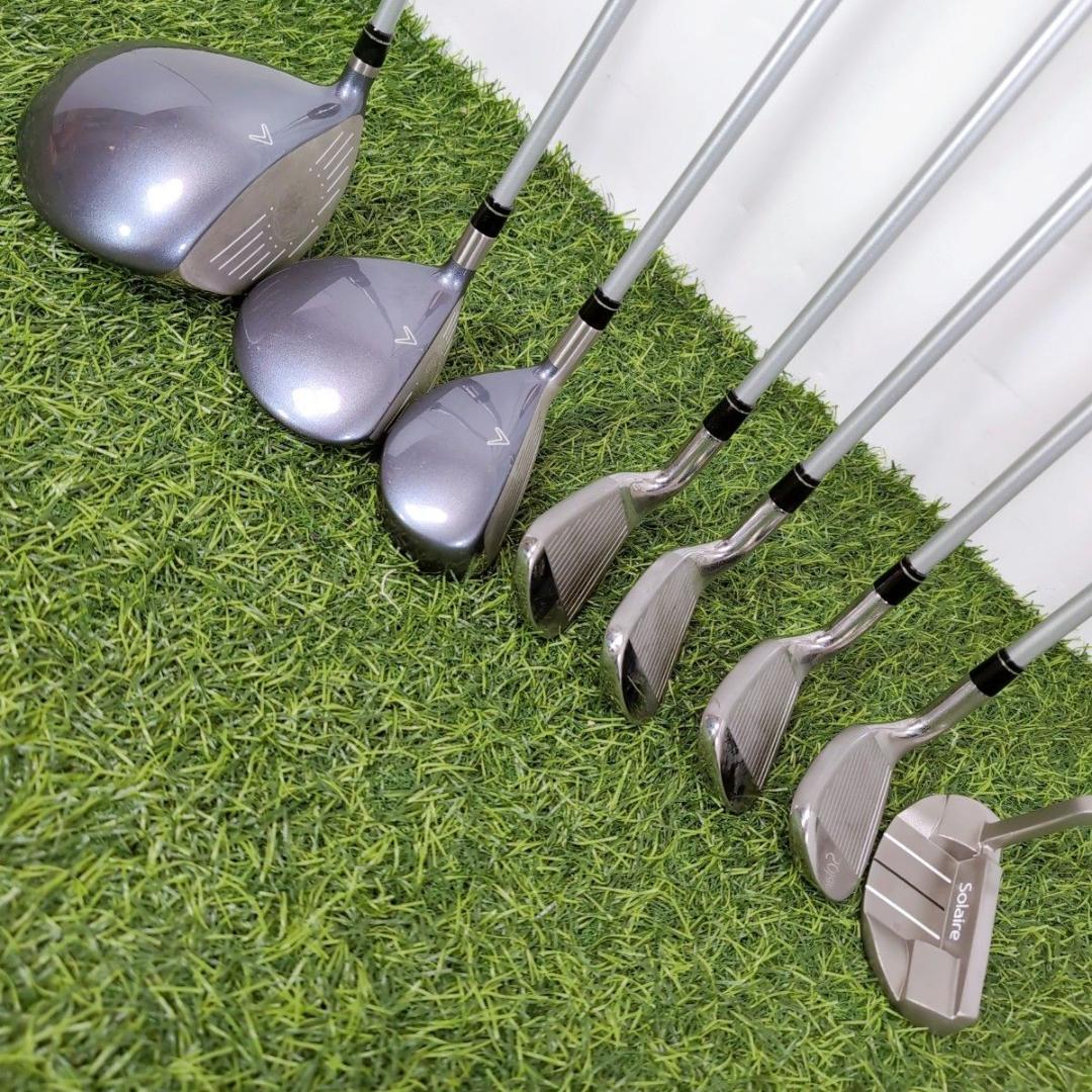 キャロウェイ ソレイル レディース L 女性用 ゴルフ8本セット ブラック 黒