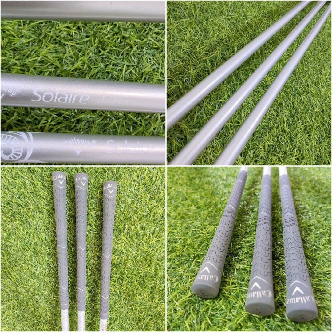 キャロウェイ ソレイル レディース L 女性用 ゴルフ8本セット ブラック 黒