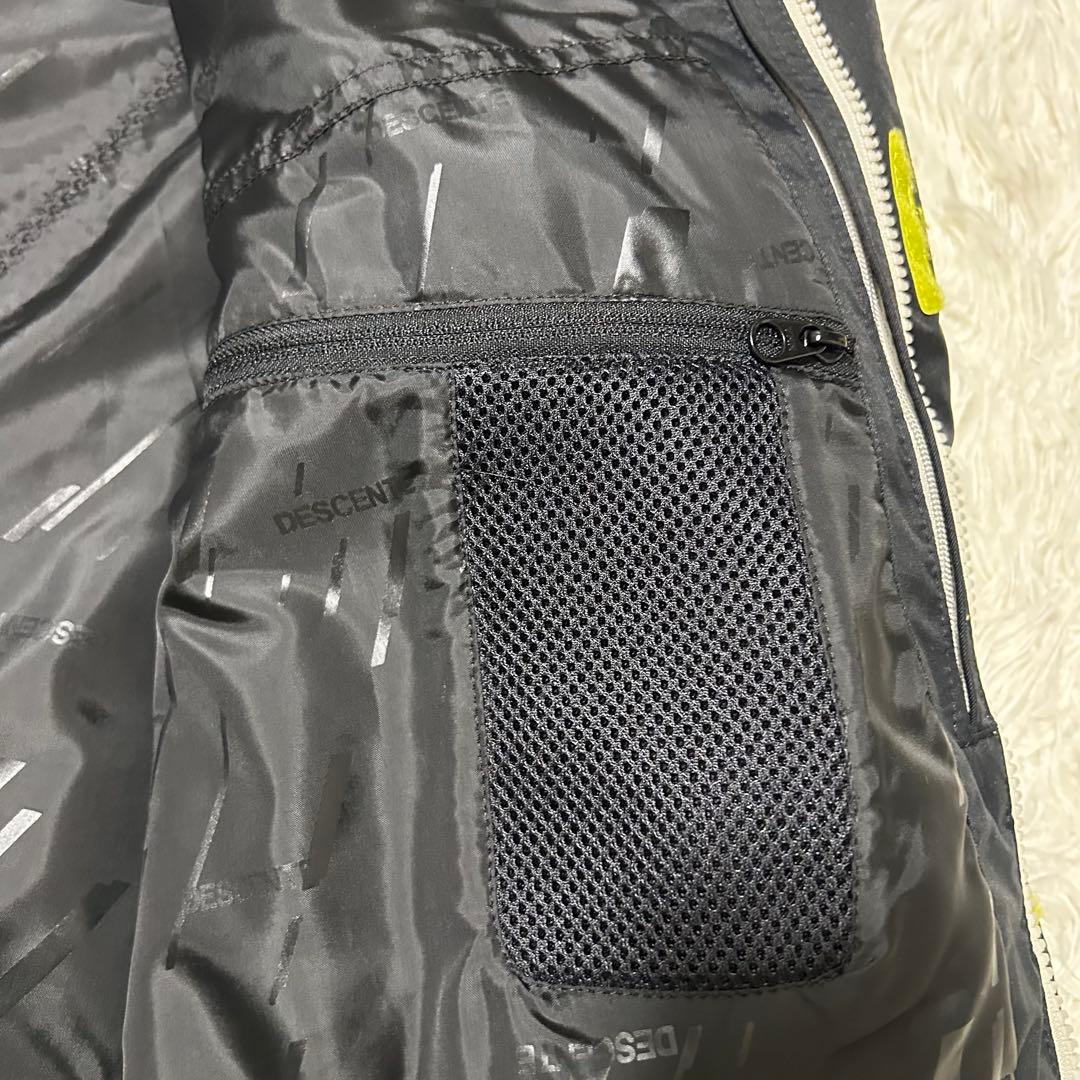 【美品】DESCENTE デサント スキーウェア 上下 シンプル イエロー Ｌ