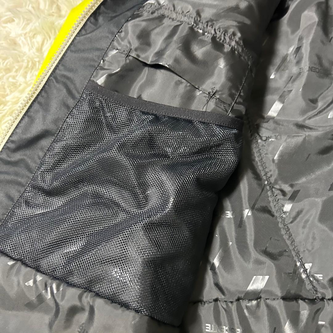 【美品】DESCENTE デサント スキーウェア 上下 シンプル イエロー Ｌ