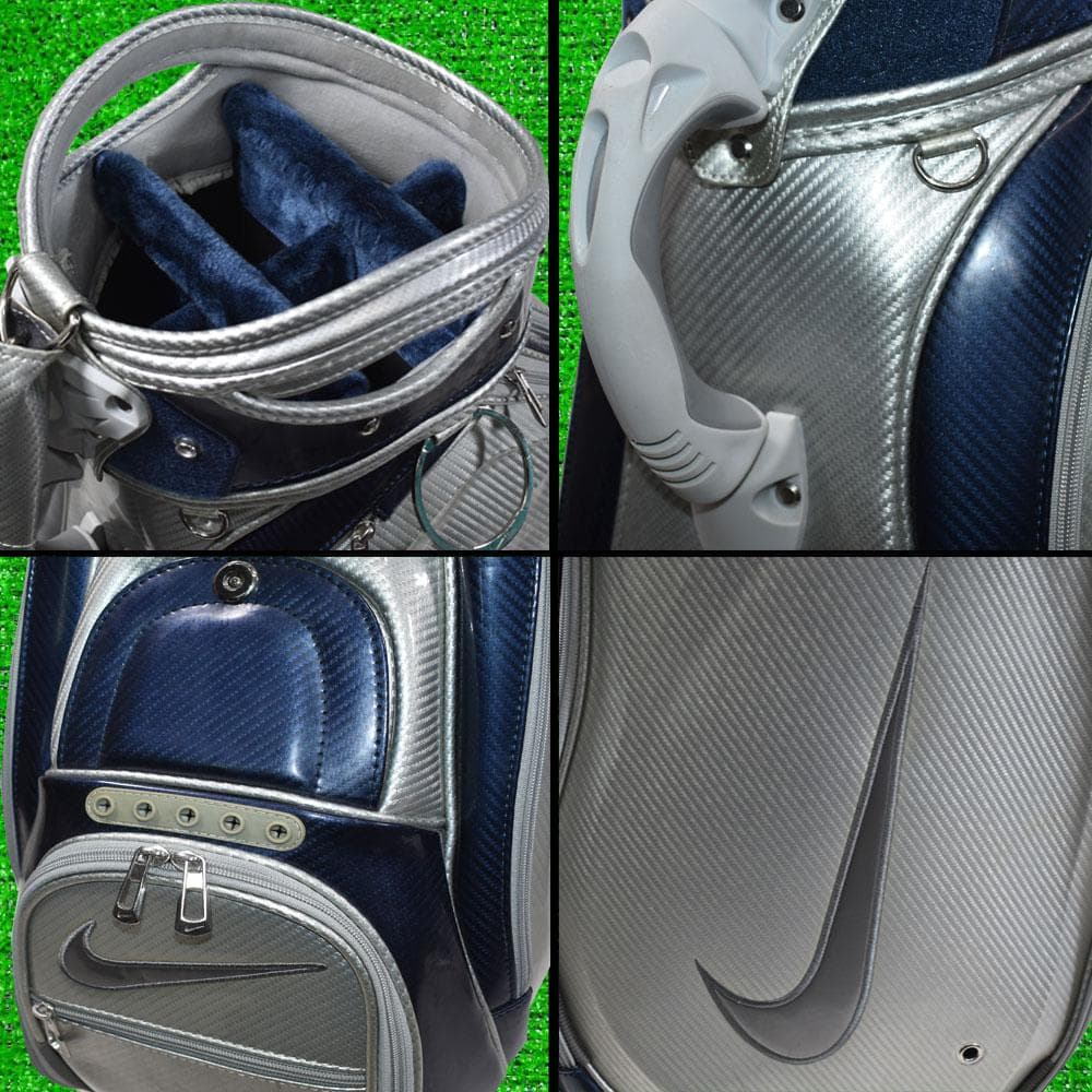 NIKE GOLF ナイキ ゴルフ キャディバッグ９.５型【シルバー】中古！
