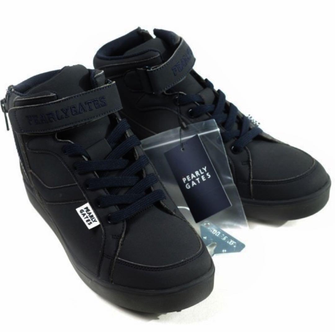 【新品】 35,200円 パーリーゲイツ ミドルカット ゴルフシューズ23cm