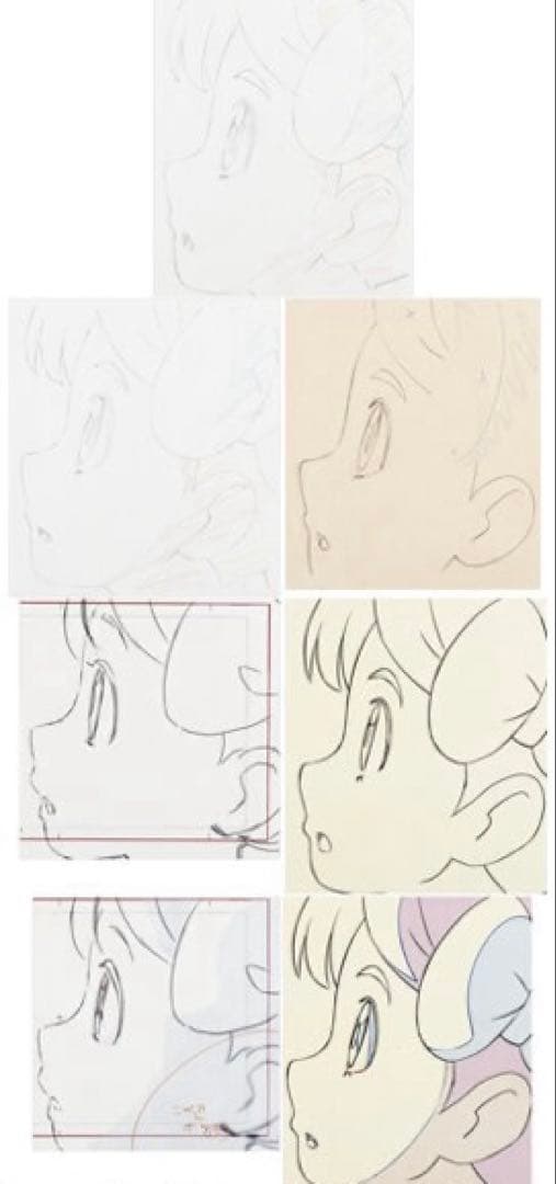 ポケモン 『キララ』アニメーション ドローイング 　原画イラスト（合計：7点）