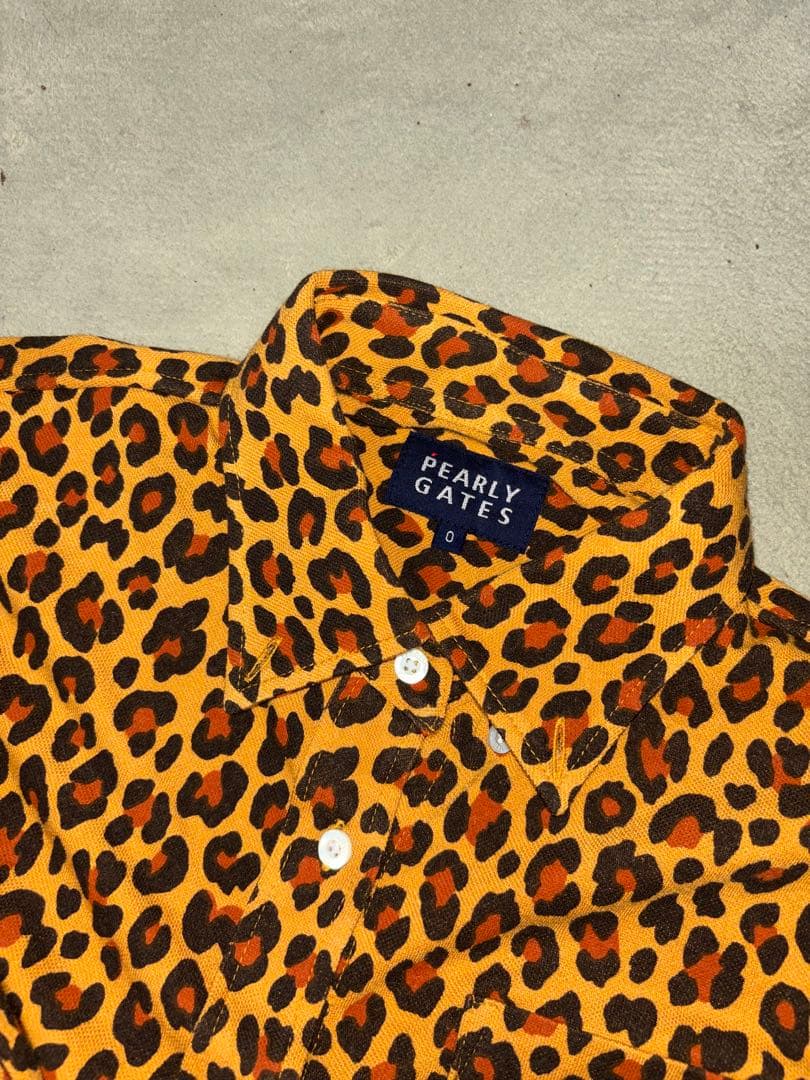 （美品）パーリーゲイツ、レオパード柄、ヒョウ柄シリーズ、セットアップ、上0下00