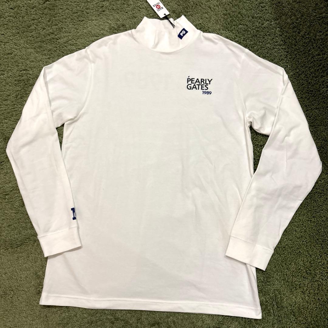 パーリーゲイツ☆新品 ベアジャガード カットソー 長袖 モックネック