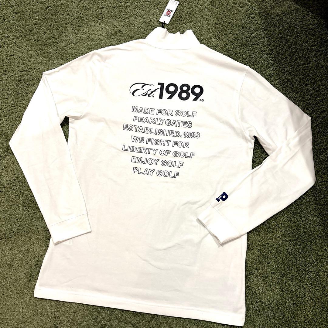 パーリーゲイツ☆新品 ベアジャガード カットソー 長袖 モックネック