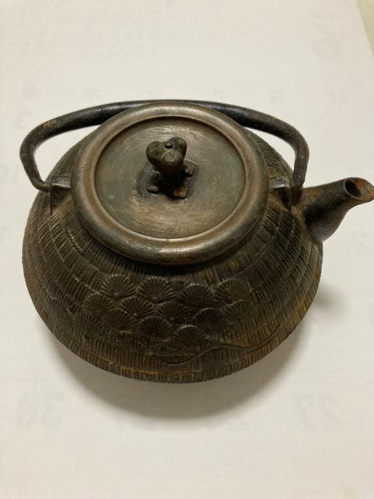 茶壺，煎茶道具，「晴壽堂造」在銘，時代物。