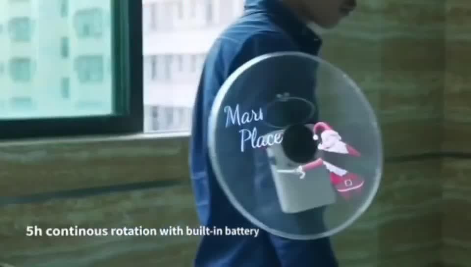 手持ち可能30㎝３Dホログラムプロジェクターファン