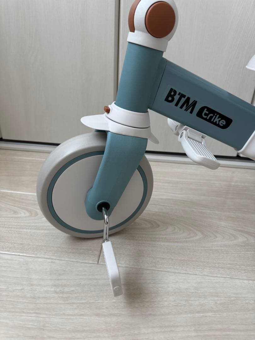 【使用頻度少】BTM 子供用三輪車 7in1 ブルー×ブラウン