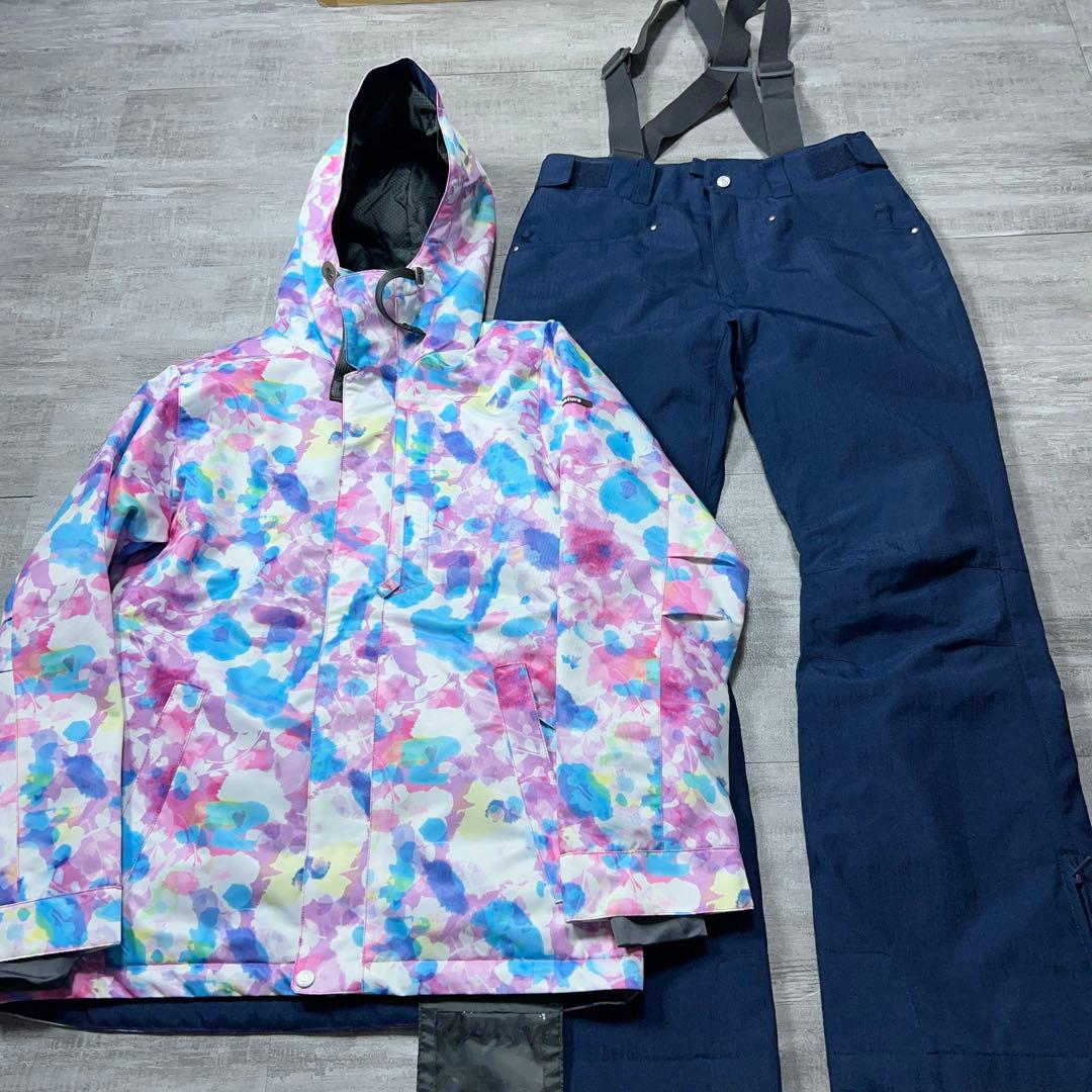 美品 argスノーボード 総柄 レディースL スキーウェア nature お買得