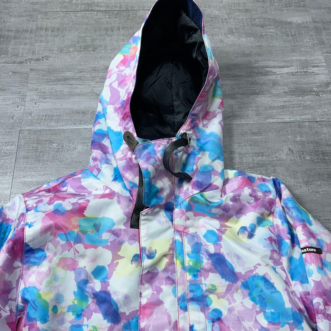 美品 argスノーボード 総柄 レディースL スキーウェア nature お買得