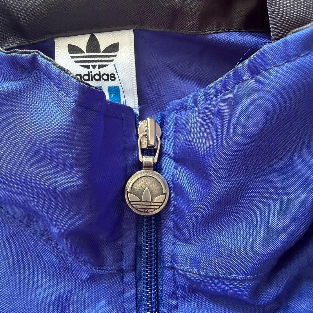 美品 90's adidas アディダス ナイロン 上下セット デサント製 Ｌ