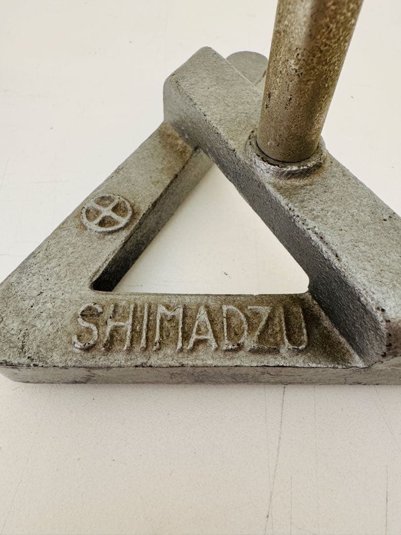 台座付凸面鏡 ヴィンテージ 理科室 実験器具 SHIMADZU