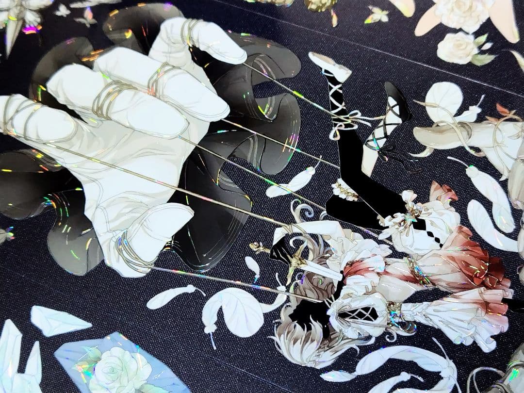 切売 862★ 海外 マスキングテープ マステ PET 装飾 人物 手 贝壳光