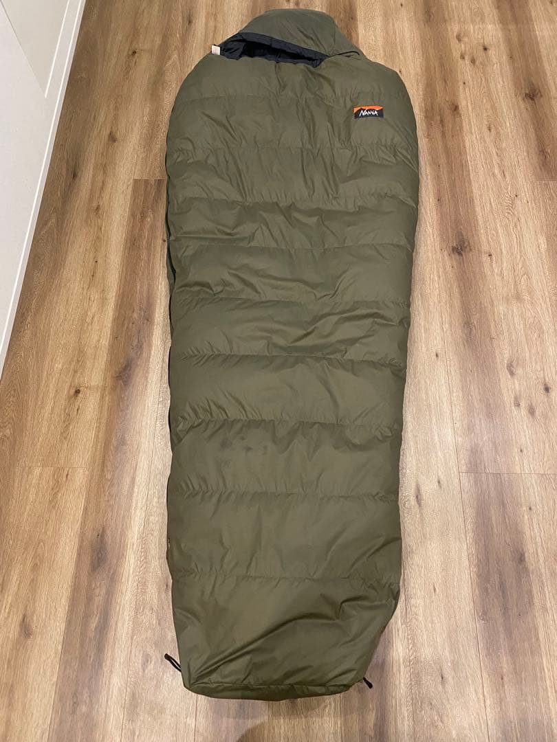 ナンガ×3ten別注 シュラフ600DX カーキ　オーロラテックス　美品