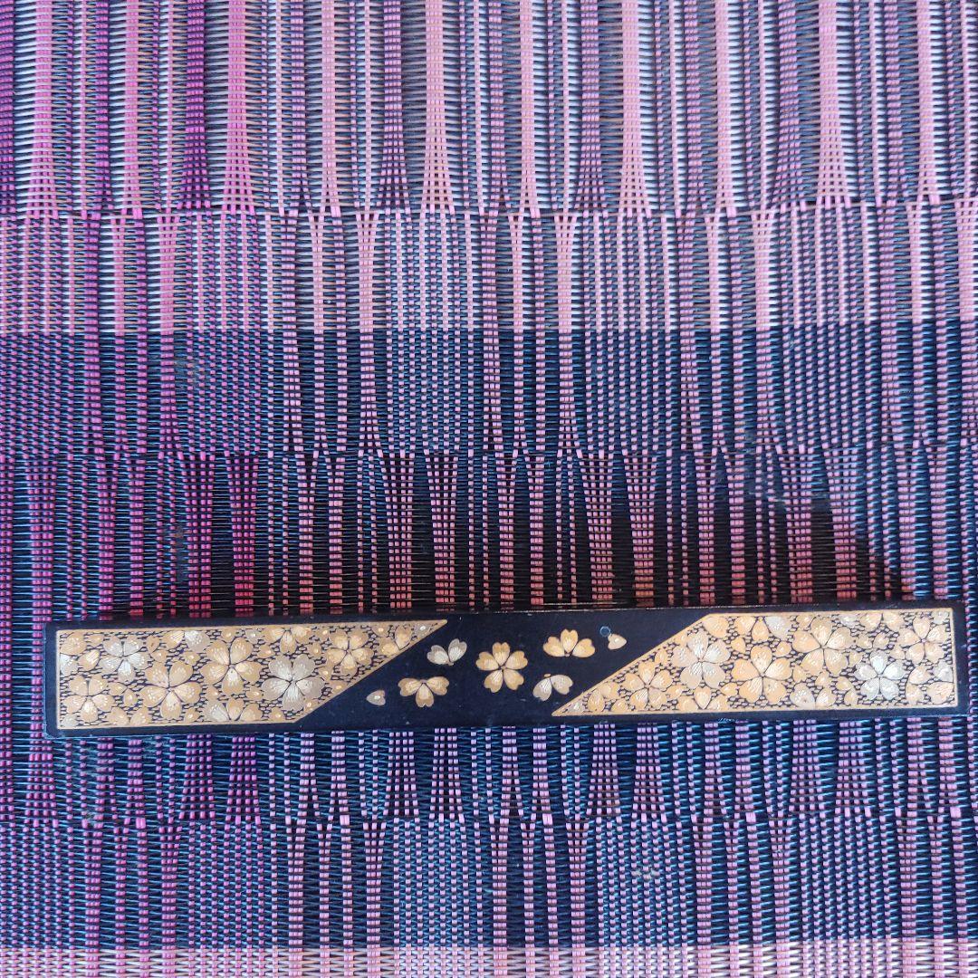 京都　漆塗り 　桜　文鎮