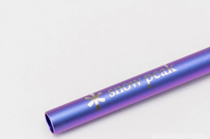 スノーピーク 雪峰祭 2022 春 レインボー 先割れスプーン ストロー セット