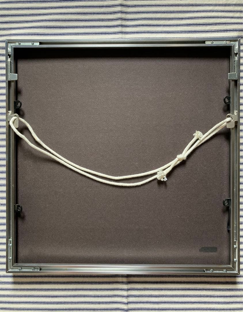 お値引き　うたうくじら　シルクスクリーン　安斎嘉子　版画