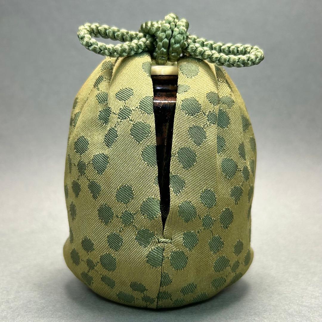 茶入　『山口正悟　古瀬戸　肩衝茶入』　名物裂　西陣織　茶道具　茶道　共箱　工芸品