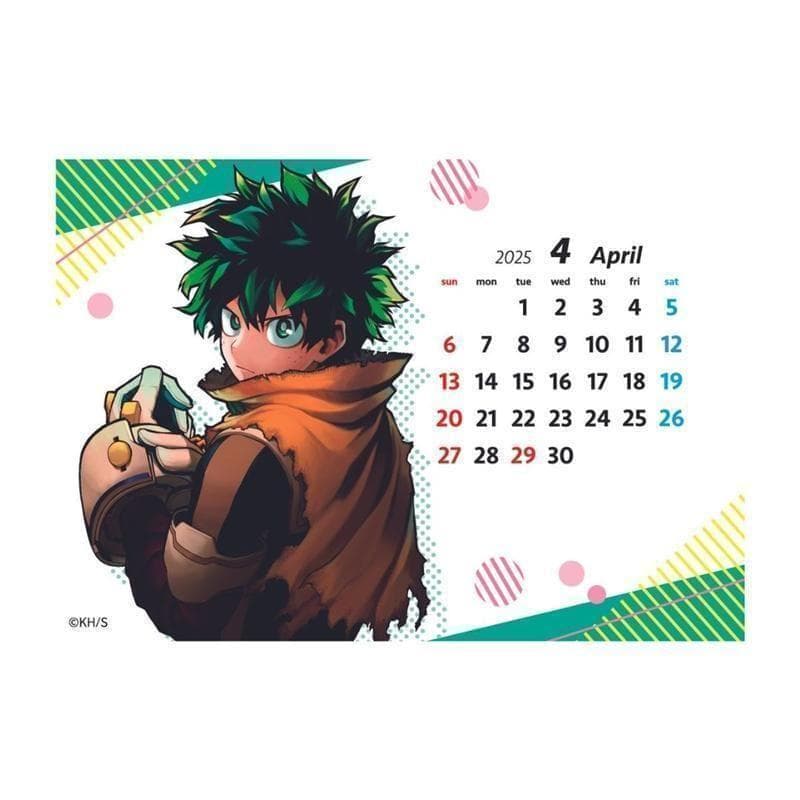 ヒロアカ コミックカレンダー2025年 JCS限定 アクリルスタンドカレンダー