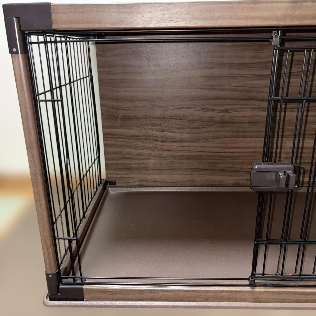 ケージ 犬 アイリスオーヤマ ウッディサークル ブラウン