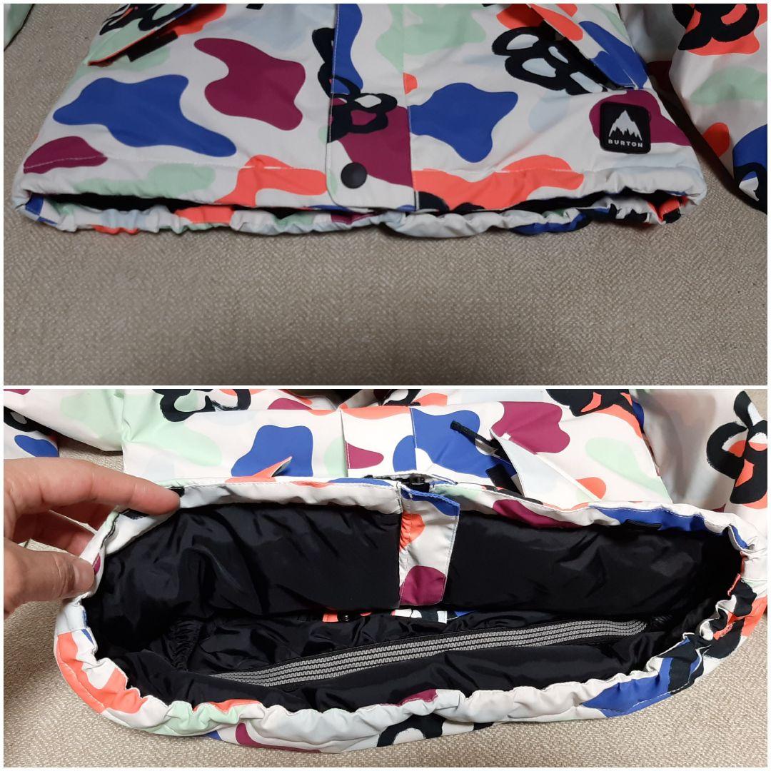 美品　キッズ　BURTON スノーウェア S 花柄 撥水 防寒