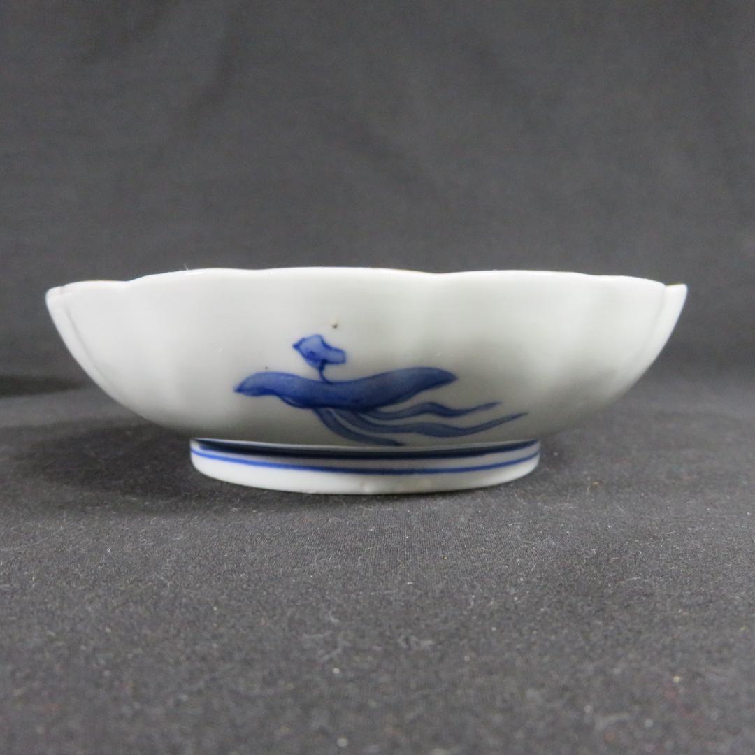 小皿 4枚 色絵 金彩 古伊万里 鳥 銘 江戸時代