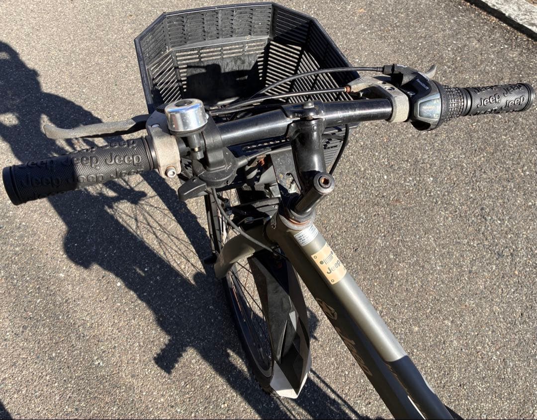 【岡山発:着払/引取(隣県届け可)】 Jeep サイクル 前カゴ付き