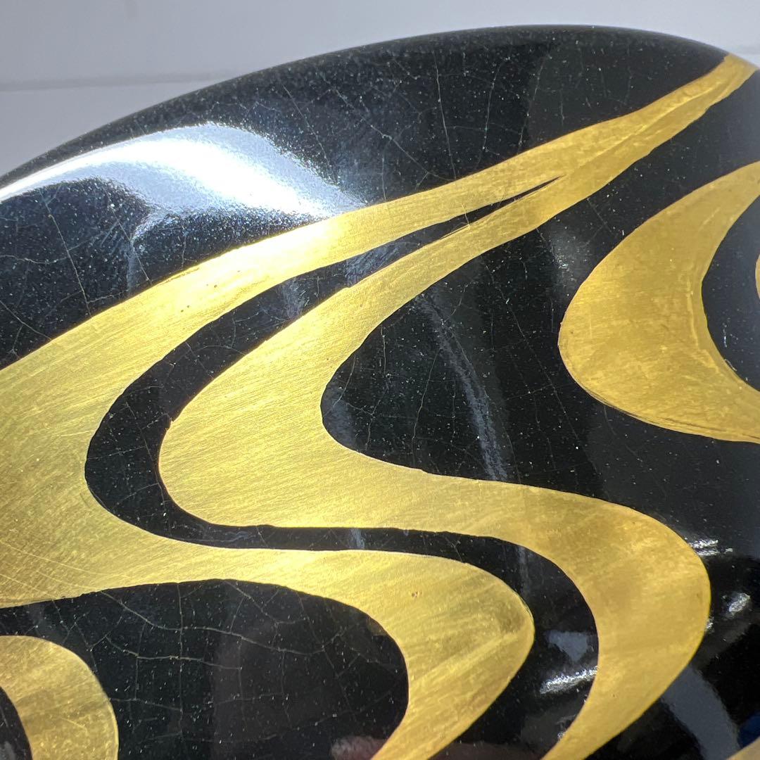 宮川香雲　龍谷焼　極彩色　茶碗　共箱　口径12.7cm 東K8-0207☆2F