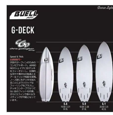BUELL サーフボード G-DECK 5’6 ビュエル ジーデッキ