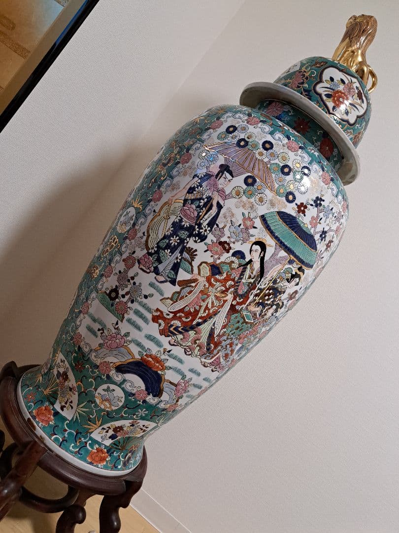 【直接お渡し】絢爛豪華 沈香壺 大型140㎝ 獅子冠